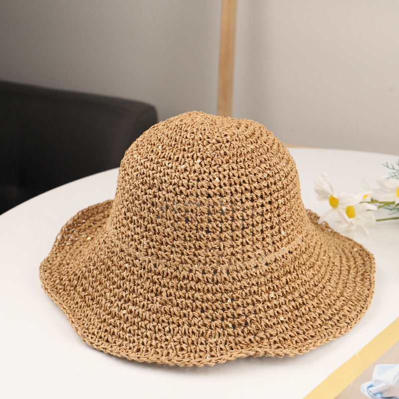 BK00026 Pienireunainen Naisten Bucket Hat Beach aurinkosuojahattu