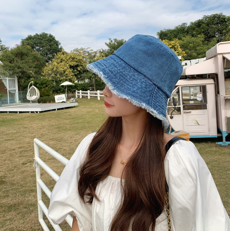BK00020 200g Naisten Denim Bucket Hat