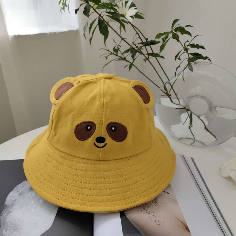 BK00027 Söpö Little Bear Lyhytlierinen äiti ja vauva Bucket Cap