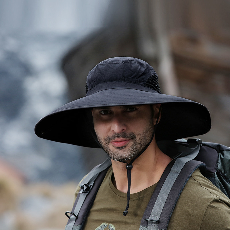 BK00028 Aurinkovoide Big Eaves Hat, Vedenpitävä, Nopeasti kuivuva Bucket Hat BK00028 Aurinkovoide Big Eaves Hat, Vedenpitävä, Nopeasti kuivuva Bucket Hat