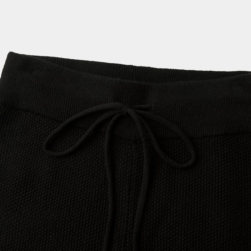 ML2237 Keskivyötärölle paksut, korkeatiheiset rennot neulotut housut ML2237 Keskivyötärölle paksut, korkeatiheiset rennot neulotut housut