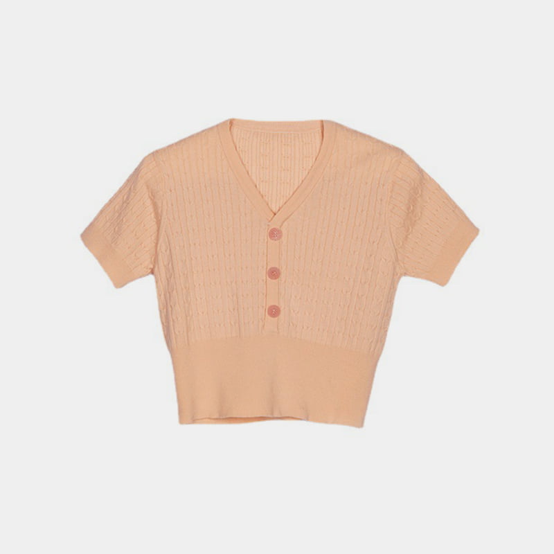 SM-K0002 Tekopellava V-kaula-aukkoinen, Slim Fit naisten neulepusero