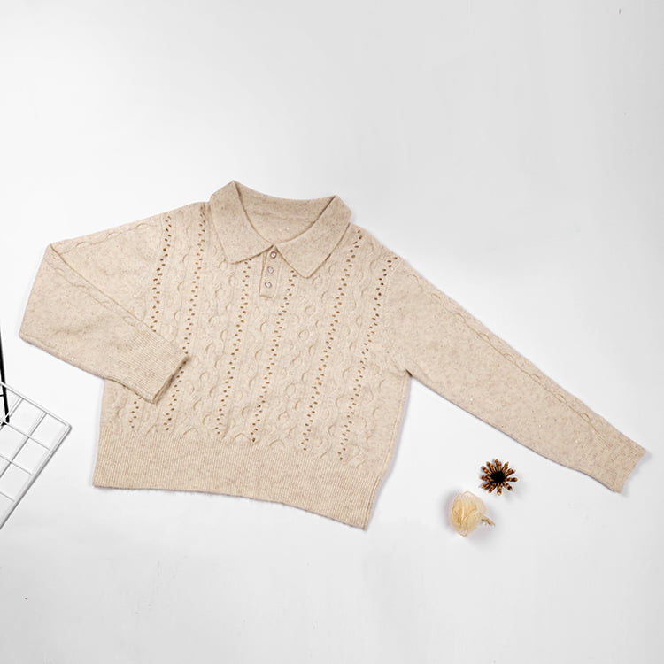 SM-K0012 kevätsyksyn poololanka yksivärinen onttopohjainen neulepusero SM-K0012 kevätsyksyn poololanka yksivärinen onttopohjainen neulepusero