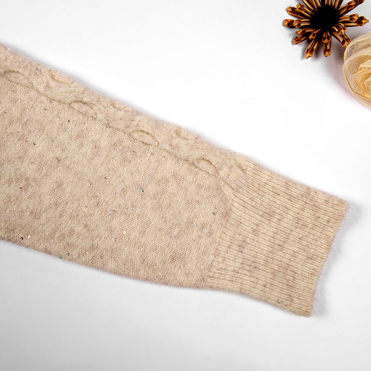 SM-K0012 kevätsyksyn poololanka yksivärinen onttopohjainen neulepusero SM-K0012 kevätsyksyn poololanka yksivärinen onttopohjainen neulepusero