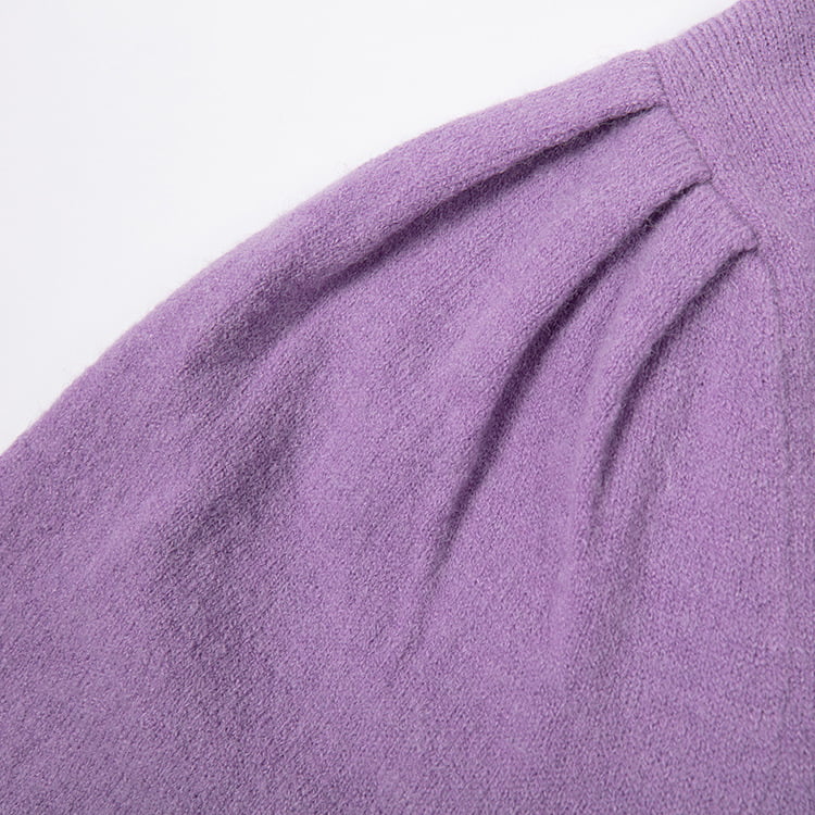 SM-K0039 Kevät/syksyn kiinteä löysä pitkähihainen olkalaskokset neulottu neulepusero SM-K0039 Kevät/syksyn kiinteä löysä pitkähihainen olkalaskokset neulottu neulepusero