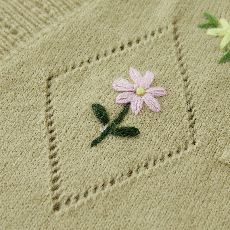 ML2213 Retro japanilainen avokadonvihreä käsintehty neuletakki ML2213 Retro japanilainen avokadonvihreä käsintehty neuletakki