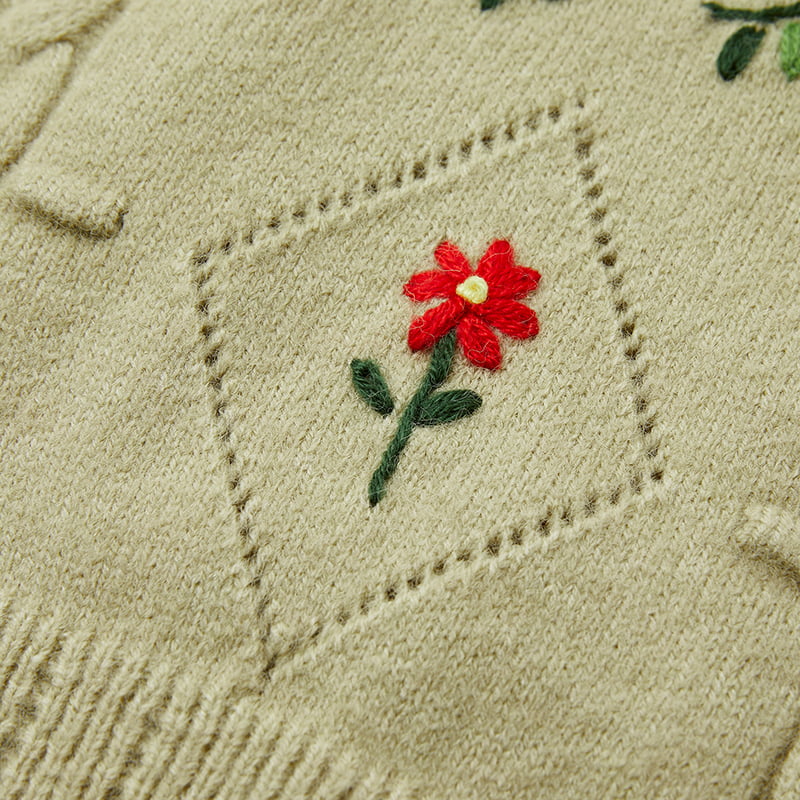 ML2213 Retro japanilainen avokadonvihreä käsintehty neuletakki ML2213 Retro japanilainen avokadonvihreä käsintehty neuletakki