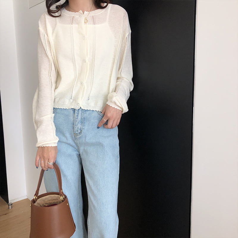 SM-K0014 Summer Sunblock Knit Cardigan Naisten ohut ilmastointipaita SM-K0014 Summer Sunblock Knit Cardigan Naisten ohut ilmastointipaita