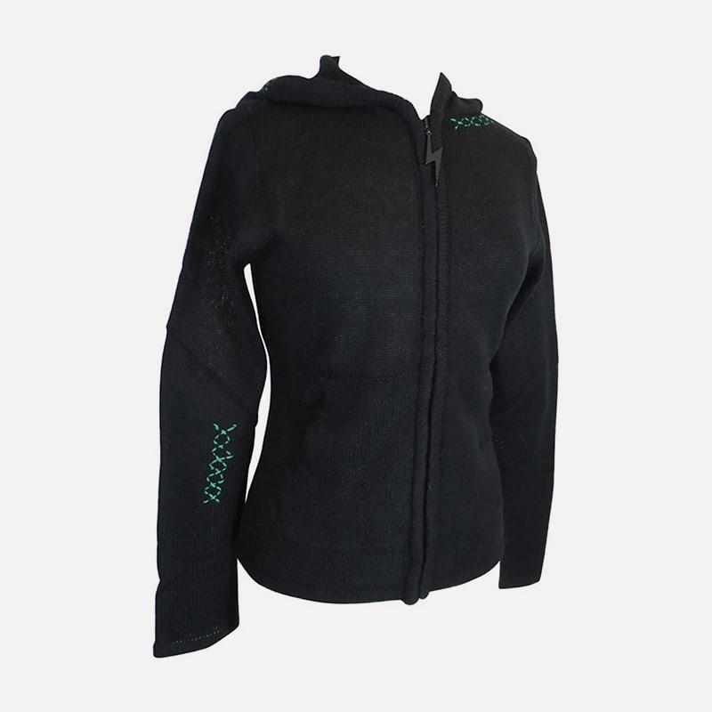 SM-K0098 Monogrammillinen hupullinen neulepusero tiiviisti neulottu villapaita SM-K0098 Monogrammillinen hupullinen neulepusero tiiviisti neulottu villapaita