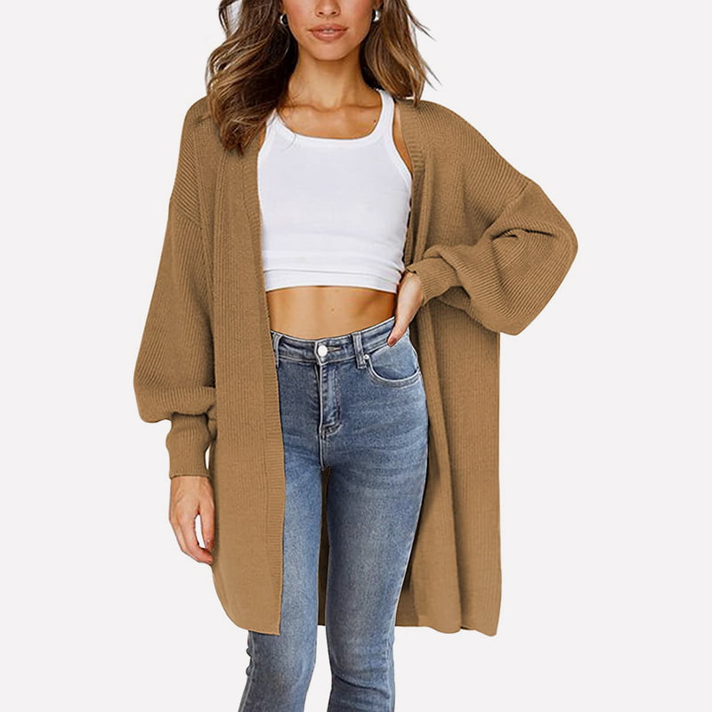 SM-K0061 V-pääntie, keskipitkä neulottu neuletakainen lyhtyhiha SM-K0061 V-pääntie, keskipitkä neulottu neuletakainen lyhtyhiha