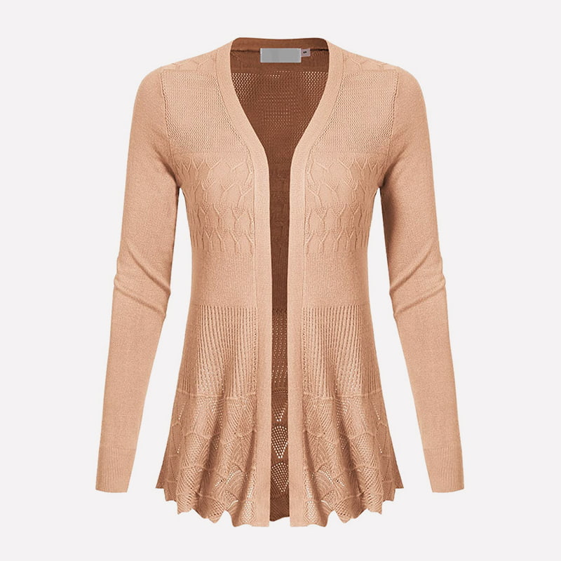 SM-K0072 V-aukkoinen pitkähihainen kiinteä keskipitkä neuletakki SM-K0072 V-aukkoinen pitkähihainen kiinteä keskipitkä neuletakki