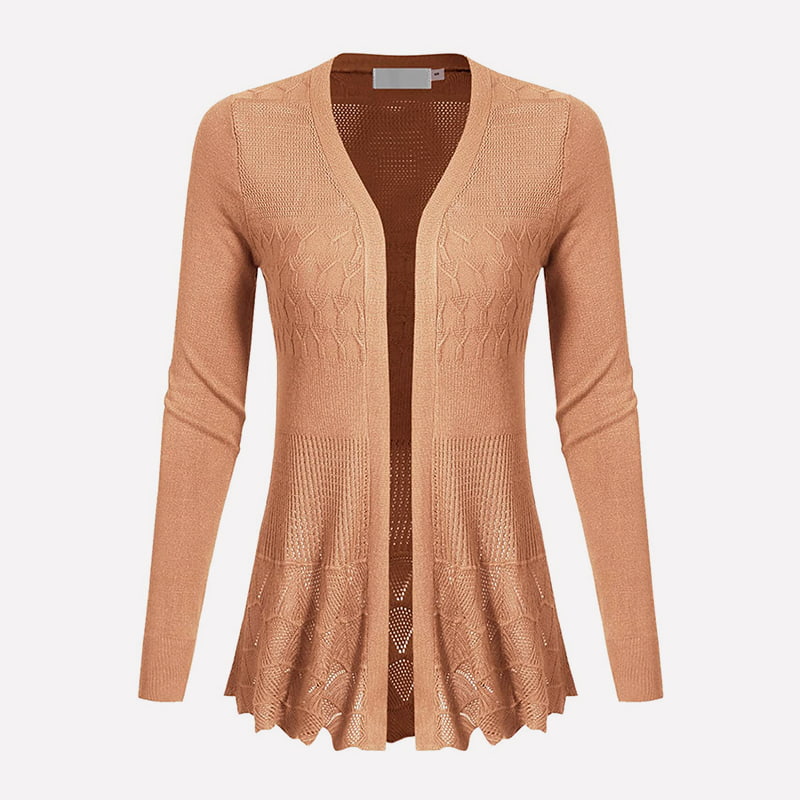 SM-K0072 V-aukkoinen pitkähihainen kiinteä keskipitkä neuletakki SM-K0072 V-aukkoinen pitkähihainen kiinteä keskipitkä neuletakki