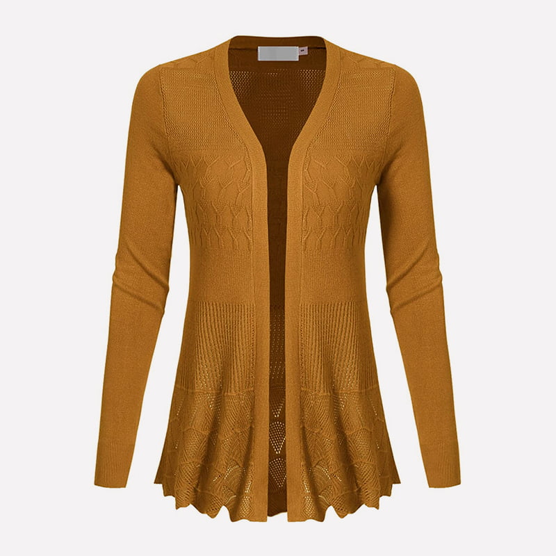 SM-K0072 V-aukkoinen pitkähihainen kiinteä keskipitkä neuletakki SM-K0072 V-aukkoinen pitkähihainen kiinteä keskipitkä neuletakki