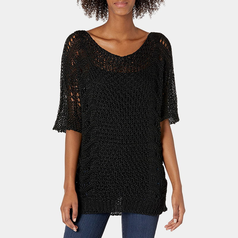 SM-K0060 Pyöreä kaula ontto neulepusero aurinkovoide lyhythihainen SM-K0060 Pyöreä kaula ontto neulepusero aurinkovoide lyhythihainen