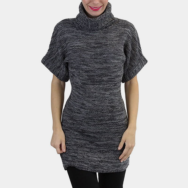 SM-K0067 korkea kaulus, sileä vyötäröpituinen lyhythihainen neulepusero SM-K0067 korkea kaulus, sileä vyötäröpituinen lyhythihainen neulepusero