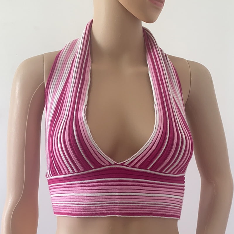 SM-K0107 värillinen raidallinen pääntie neulottu liivi SM-K0107 värillinen raidallinen pääntie neulottu liivi