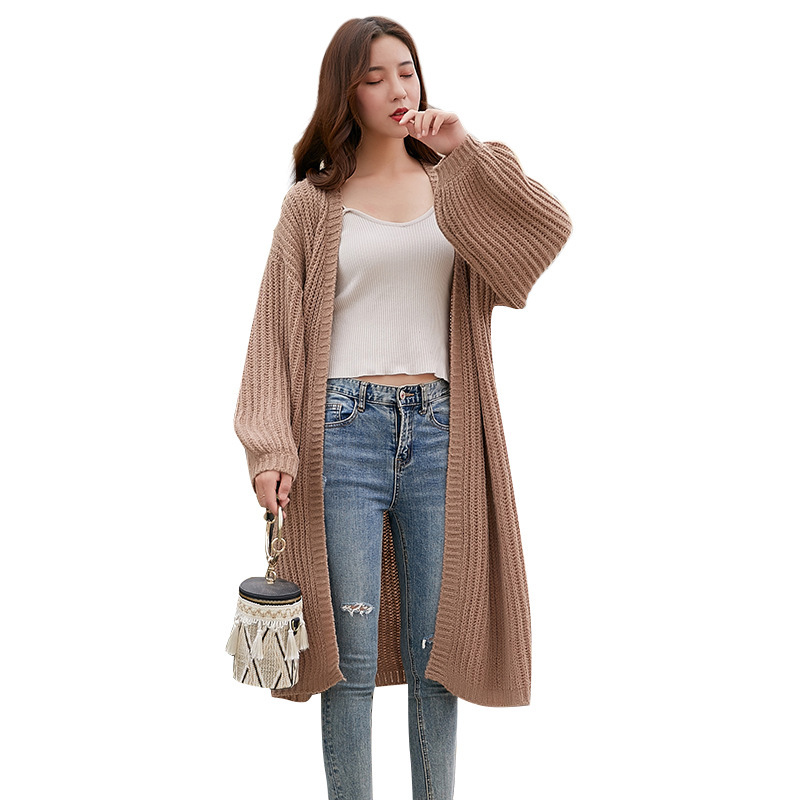 SM-K0103 Lyhtyhihat Keskipitkät neulottu neuletakki SM-K0103 Lyhtyhihat Keskipitkät neulottu neuletakki